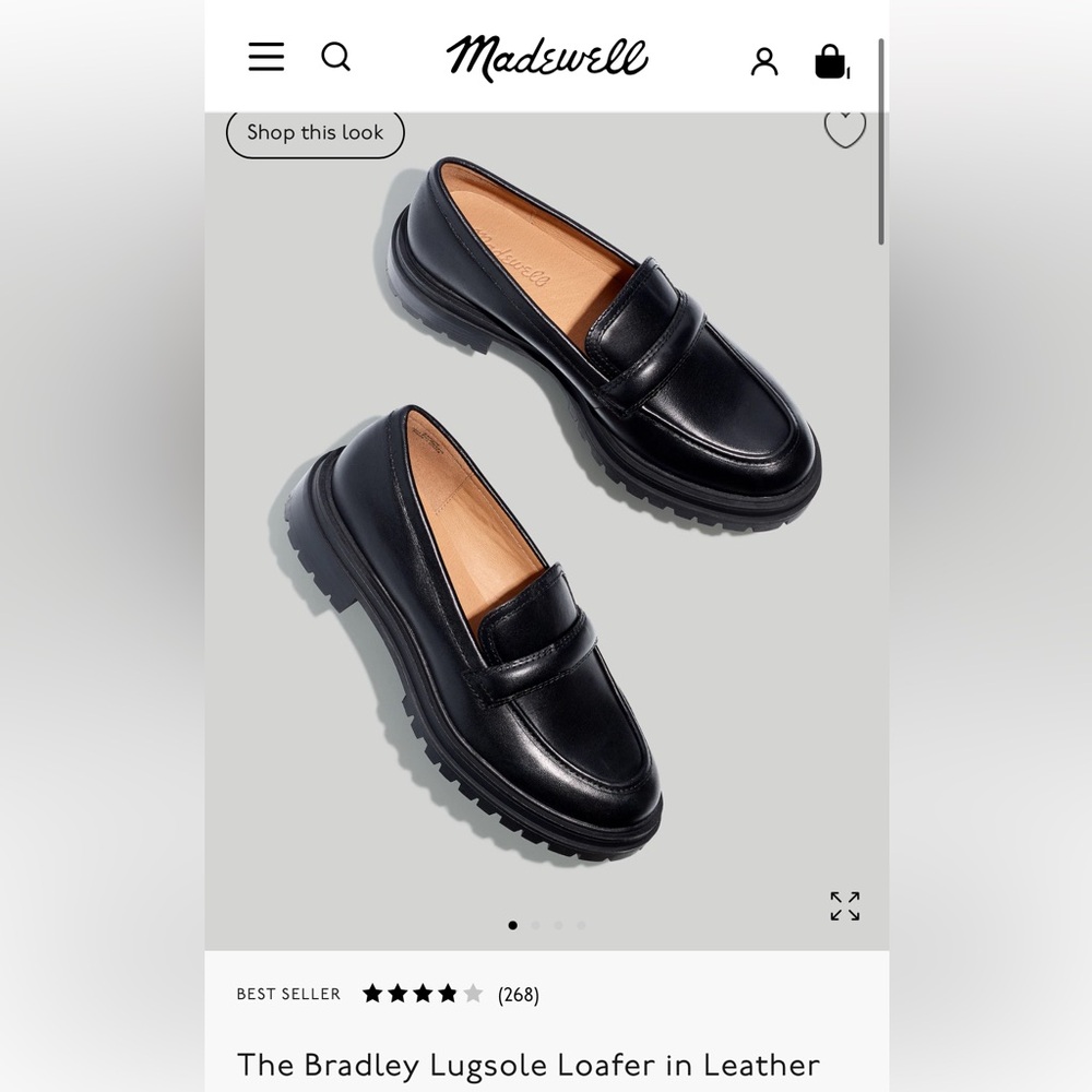 Madewell Bradley Lugsole Loafer in Leather